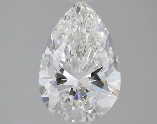 Lab-Grown Pear Diamond - 2.0 Carats, E Color, VVS2 Clarity - Certified by IGI - Report Number: LG688517181