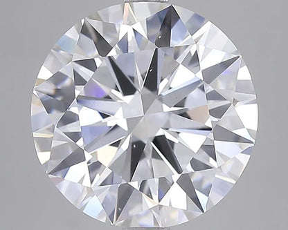 Lab Grown Round Bezel size (US 7) Set 18K Yellow Gold 2.2mm Band Width (6.01ct TCW)