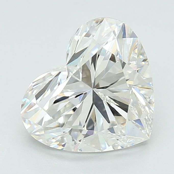 Lab-Grown Heart Diamond - 2.05 Carats, F Color, VVS2 Clarity - Certified by IGI - Report Number: LG678540657