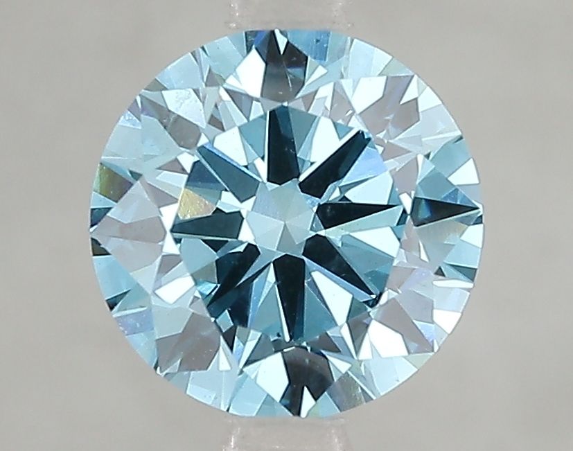 Lab-Grown Round Diamond - 2.02 Carats, Fancy Vivid Blue Color, VVS2 Clarity - Certified by IGI - Report Number: LG666431926