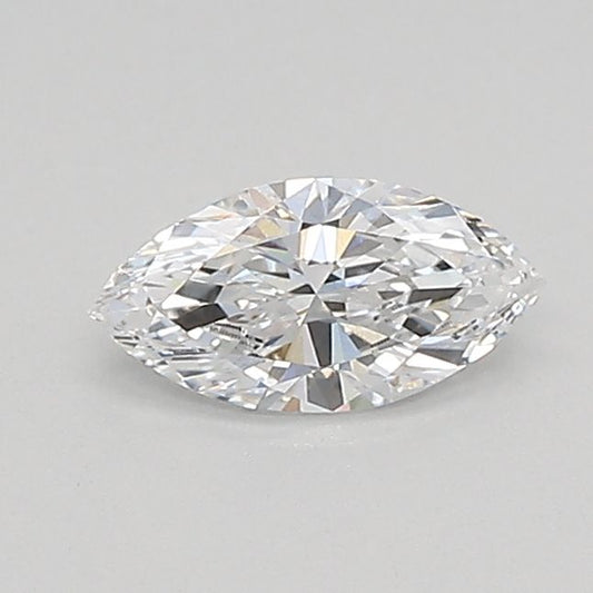 Lab-Grown Marquise Diamond - 0.33 Carats, D Color, VS1 Clarity - Certified by IGI - Report Number: LG687533525