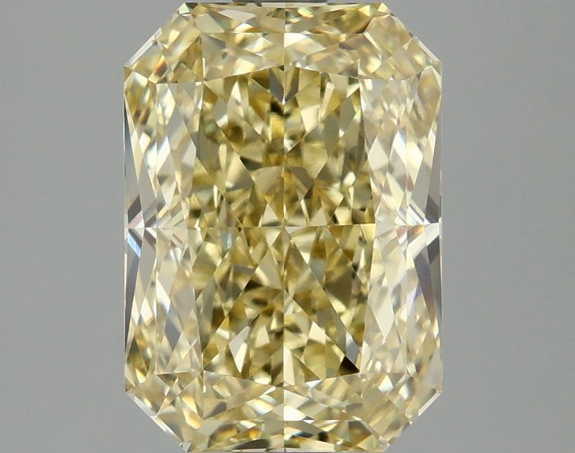 Lab-Grown Radiant Diamond - 3.02 Carats, Fancy Intense Yellow Color, VVS2 Clarity - Certified by IGI - Report Number: LG680548976
