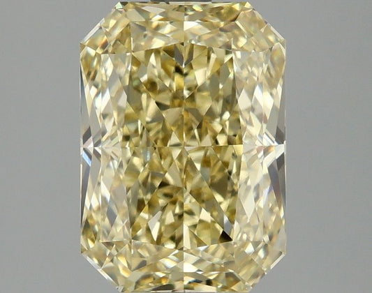 Lab-Grown Radiant Diamond - 3.02 Carats, Fancy Intense Yellow Color, VVS2 Clarity - Certified by IGI - Report Number: LG680548976