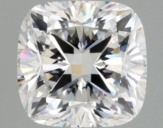 Lab-Grown Cushion Diamond - 2.5 Carats, F Color, VS2 Clarity - Certified by IGI - Report Number: LG675572097