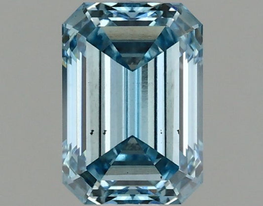 Lab-Grown Emerald Diamond - 1.05 Carats, Fancy Intense Blue Color, VS2 Clarity - Certified by IGI - Report Number: LG637461254