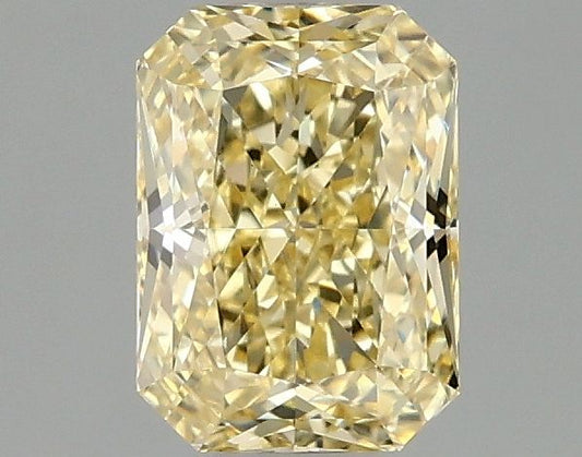 Lab-Grown Radiant Diamond - 1.04 Carats, Fancy Intense Yellow Color, VVS2 Clarity - Certified by IGI - Report Number: LG674559025