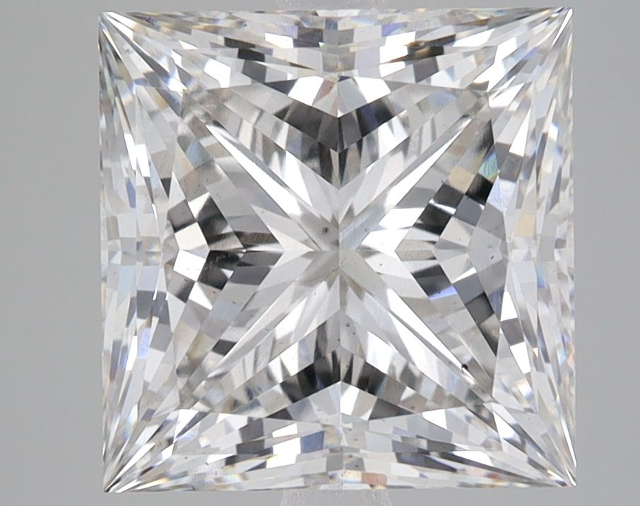 Lab-Grown Princess Diamond - 5.03 Carats, Fancy Vivid Brownish Yellow Color, VS2 Clarity - Certified by IGI - Report Number: LG563201808