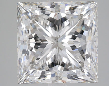 Lab-Grown Princess Diamond - 5.03 Carats, Fancy Vivid Brownish Yellow Color, VS2 Clarity - Certified by IGI - Report Number: LG563201808