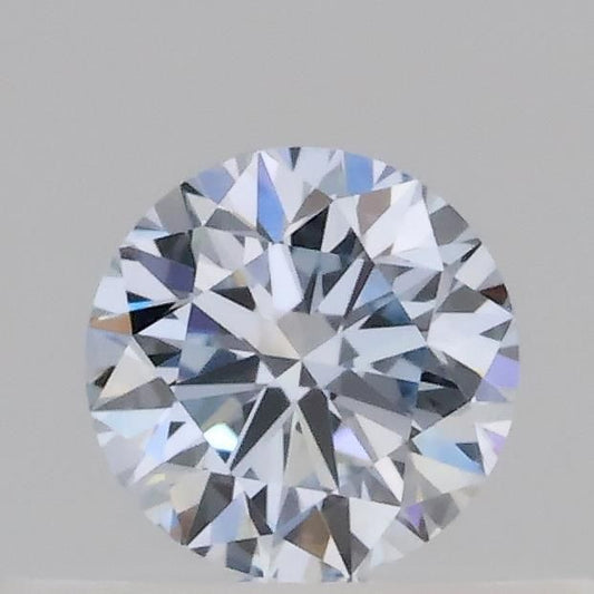 Lab-Grown Round Diamond - 0.31 Carats, Fancy Blue Color, VS1 Clarity - Certified by IGI - Report Number: LG689573681
