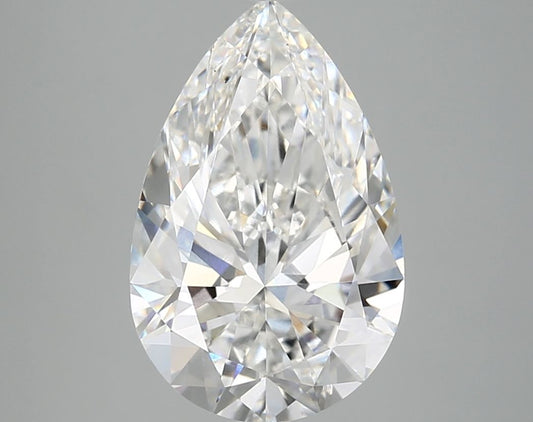 Lab-Grown Pear Diamond - 3.97 Carats, E Color, VS2 Clarity - Certified by IGI - Report Number: LG707505039