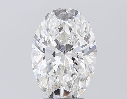 Lab-Grown Oval Diamond - 3.55 Carats, F Color, VS1 Clarity - Certified by IGI - Report Number: LG687594187