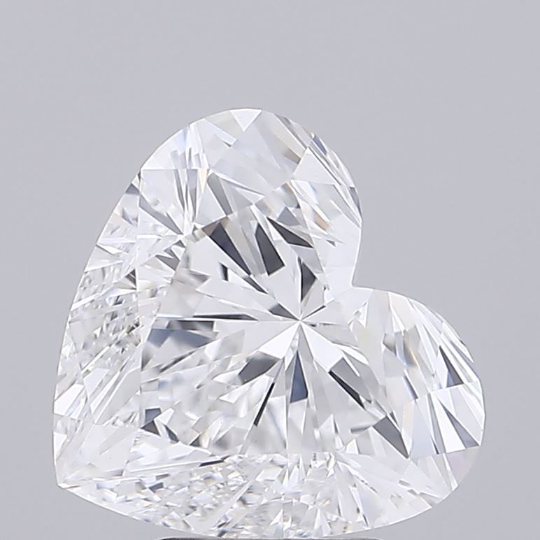 Lab-Grown Heart Diamond - 4.08 Carats, D Color, VVS2 Clarity - Certified by IGI - Report Number: LG692516744