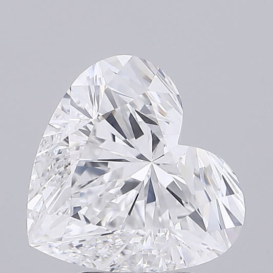 Lab-Grown Heart Diamond - 4.08 Carats, D Color, VVS2 Clarity - Certified by IGI - Report Number: LG692516744