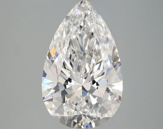 Lab-Grown Pear Diamond - 2.96 Carats, E Color, VS2 Clarity - Certified by IGI - Report Number: LG671478337