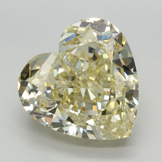 Lab-Grown Heart Diamond - 5.64 Carats, Fancy Intense Yellow Color, VS1 Clarity - Certified by IGI - Report Number: LG636472930