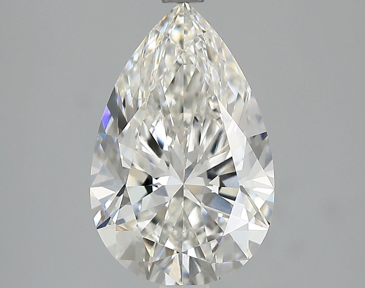 Lab-Grown Pear Diamond - 2.51 Carats, F Color, VVS2 Clarity - Certified by IGI - Report Number: LG685580751