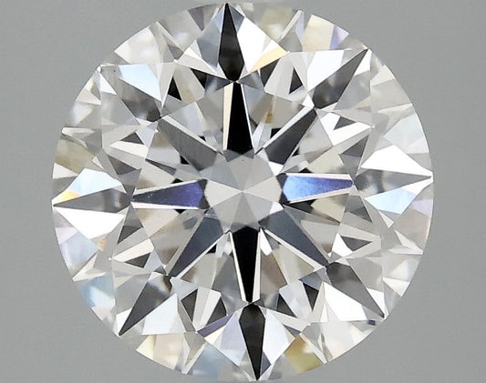 Lab-Grown Round Diamond - 2.95 Carats, F Color, VS2 Clarity - Certified by IGI - Report Number: LG712571008