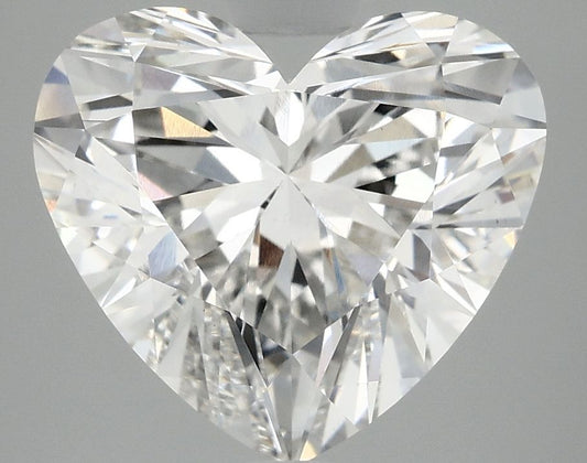 Lab-Grown Heart Diamond - 4.96 Carats, F Color, VS1 Clarity - Certified by IGI - Report Number: LG715542052