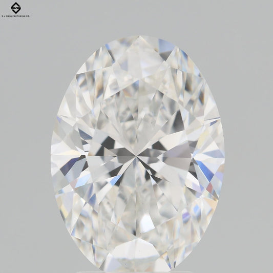 Lab-Grown Oval Diamond - 3.58 Carats, E Color, VVS2 Clarity - Certified by IGI - Report Number: LG658497744