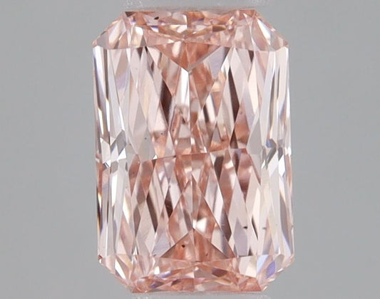 Lab-Grown Radiant Diamond - 0.56 Carats, Fancy Intense Pink Color, VS2 Clarity - Certified by IGI - Report Number: LG667437039