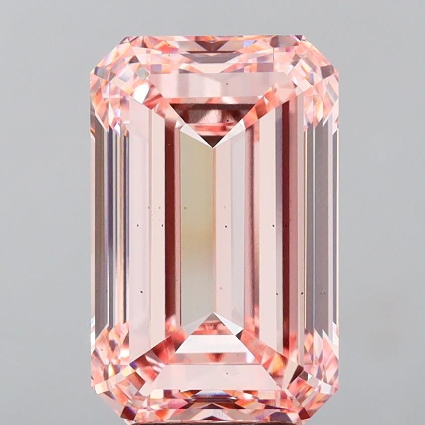Lab-Grown Emerald Diamond - 8.0 Carats, Fancy Intense Pink Color, VS2 Clarity - Certified by IGI - Report Number: LG658495181