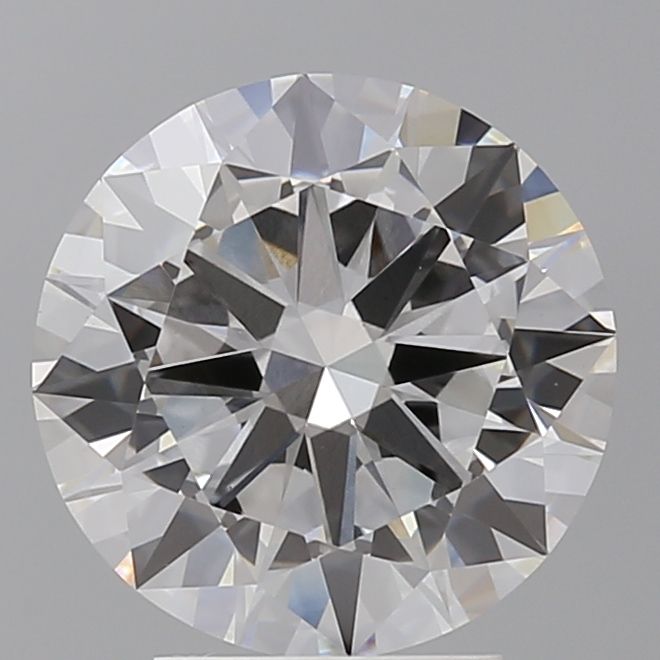 Lab-Grown Round Diamond - 3.53 Carats, E Color, VVS2 Clarity - Certified by IGI - Report Number: LG696576079