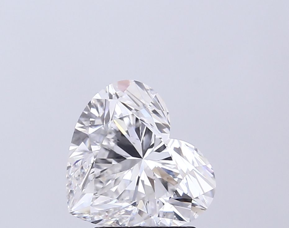 Lab-Grown Heart Diamond - 2.5 Carats, E Color, VS1 Clarity - Certified by IGI - Report Number: LG717594576