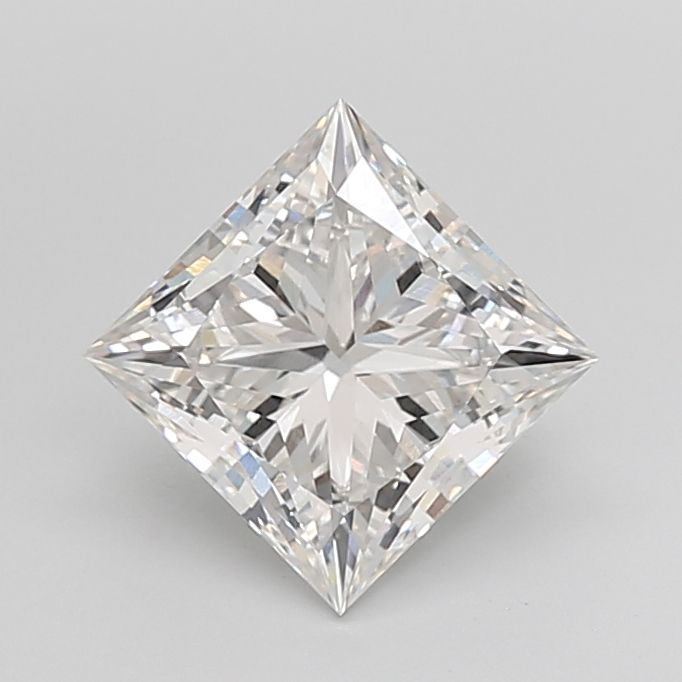 Lab-Grown Princess Diamond - 3.09 Carats, F Color, VVS2 Clarity - Certified by IGI - Report Number: LG673410148
