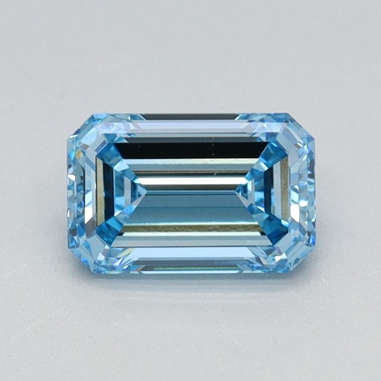 Lab-Grown Emerald Diamond - 0.67 Carats, Fancy Intense Blue Color, VS1 Clarity - Certified by IGI - Report Number: LG626435826