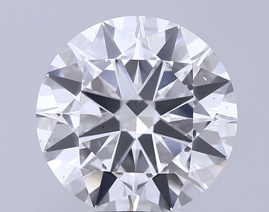 Lab-Grown Round Diamond - 7.0 Carats, F Color, VS2 Clarity - Certified by IGI - Report Number: LG681573344