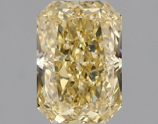 Lab-Grown Radiant Diamond - 1.95 Carats, Fancy Vivid Yellow Color, VVS2 Clarity - Certified by IGI - Report Number: LG643412483