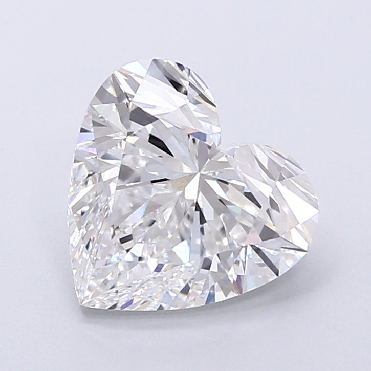 Lab-Grown Heart Diamond - 3.1 Carats, E Color, VVS2 Clarity - Certified by IGI - Report Number: LG670487926