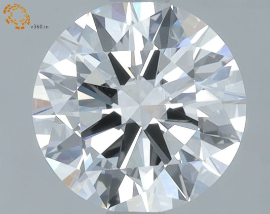 Lab-Grown Round Diamond - 1.49 Carats, E Color, VS2 Clarity - Certified by IGI - Report Number: LG680557694
