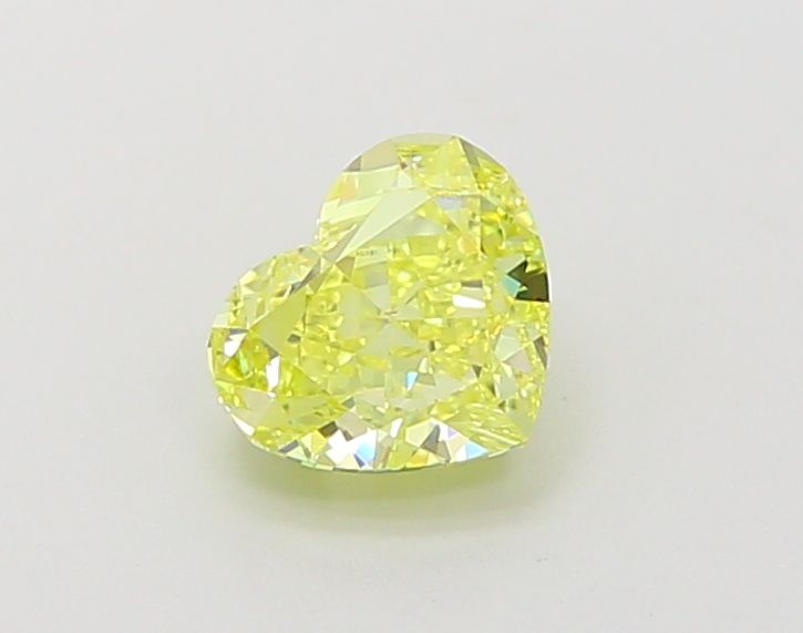Lab-Grown Heart Diamond - 1.0 Carats, Fancy Intense Yellow Color, VVS1 Clarity - Certified by IGI - Report Number: LG660440351