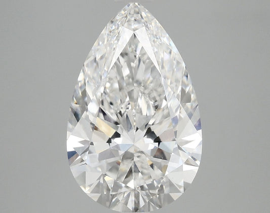 Lab-Grown Pear Diamond - 4.05 Carats, E Color, VVS2 Clarity - Certified by IGI - Report Number: LG690527014