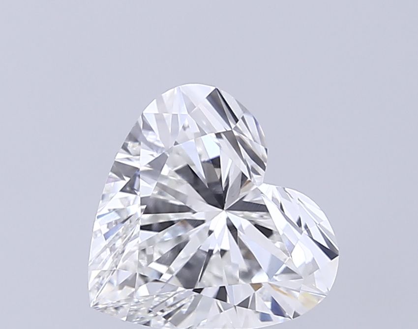 Lab-Grown Heart Diamond - 2.53 Carats, F Color, VVS2 Clarity - Certified by IGI - Report Number: LG674509289