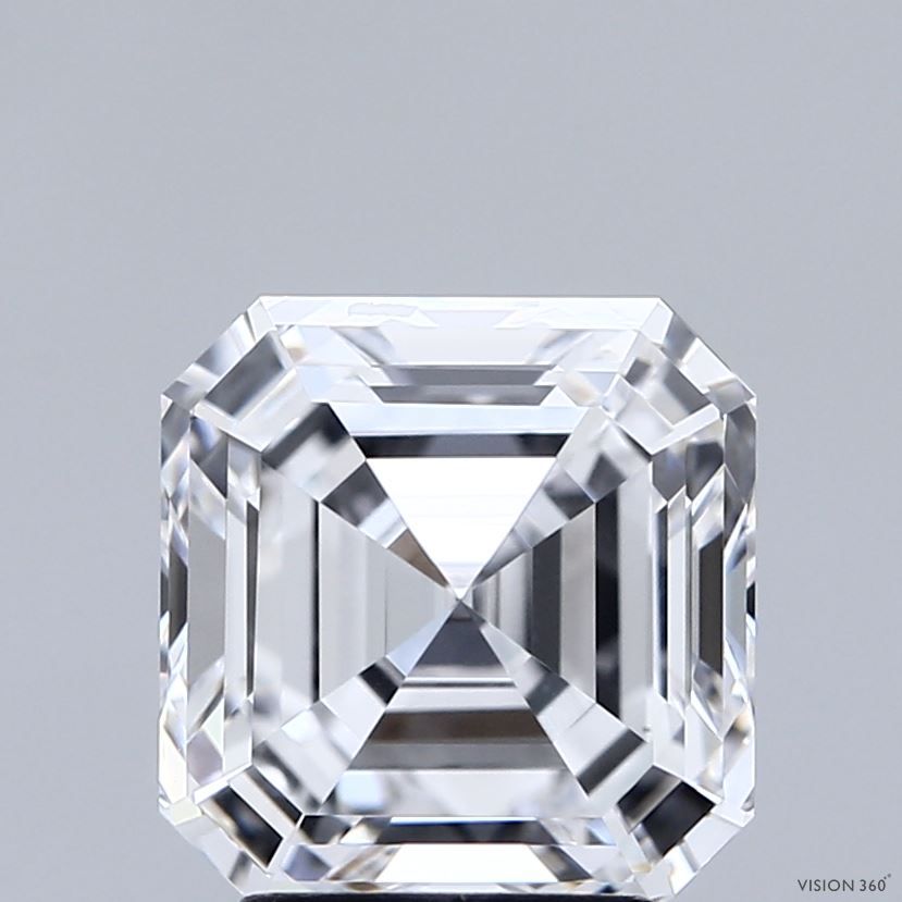 Lab-Grown Asscher Diamond - 3.59 Carats, D Color, VVS2 Clarity - Certified by IGI - Report Number: LG714504090