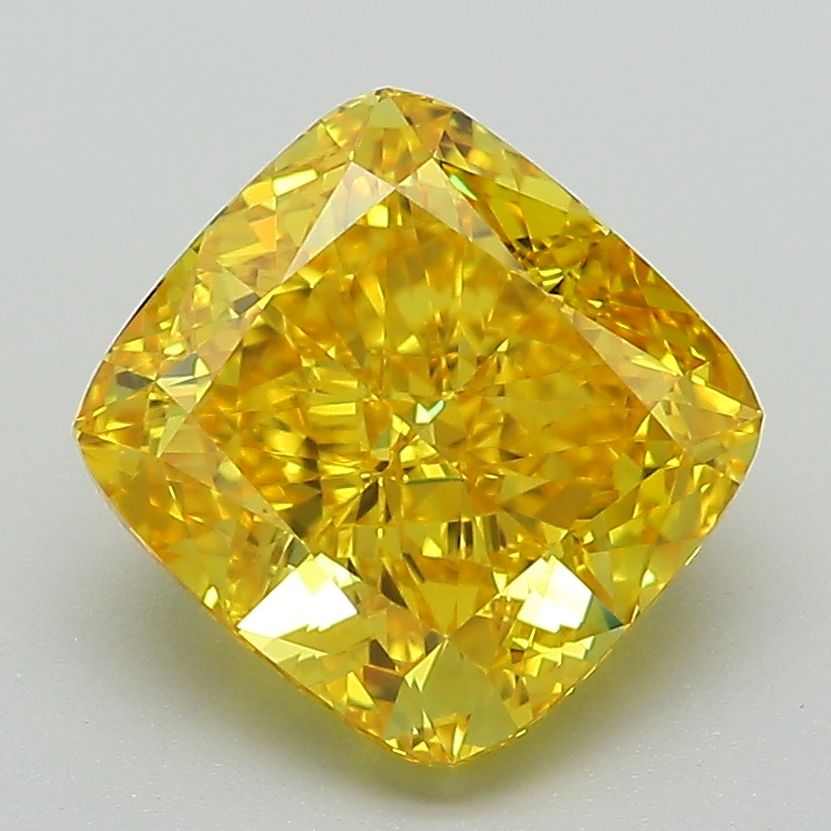 Cushion Brilliant 3.05ct Fancy Vivid Yellow VVS2 - Cut • IGI • LG586338844