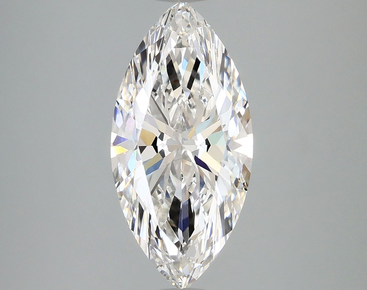 Lab-Grown Marquise Diamond - 2.46 Carats, F Color, VS1 Clarity - Certified by IGI - Report Number: LG665430627