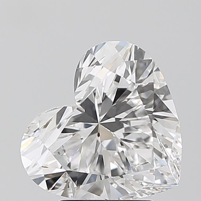 Lab-Grown Heart Diamond - 3.02 Carats, E Color, VVS2 Clarity - Certified by IGI - Report Number: LG680543164