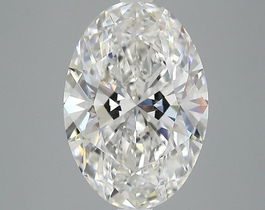 Lab-Grown Oval Diamond - 2.53 Carats, F Color, VVS2 Clarity - Certified by IGI - Report Number: LG685521228