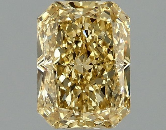 Lab-Grown Radiant Diamond - 1.48 Carats, Fancy Intense Yellow Color, VVS2 Clarity - Certified by IGI - Report Number: LG663405858