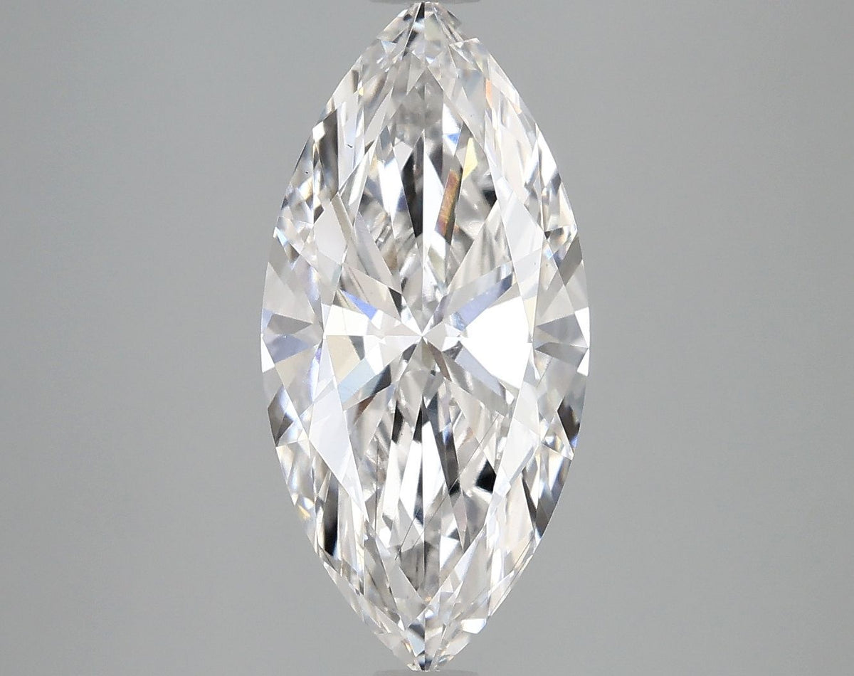 Lab-Grown Marquise Diamond - 2.98 Carats, E Color, VS2 Clarity - Certified by IGI - Report Number: LG669458971