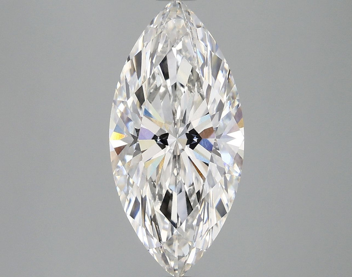 Lab-Grown Marquise Diamond - 3.03 Carats, F Color, VVS2 Clarity - Certified by IGI - Report Number: LG680582397