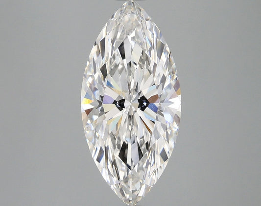 Lab-Grown Marquise Diamond - 3.03 Carats, F Color, VVS2 Clarity - Certified by IGI - Report Number: LG680582397