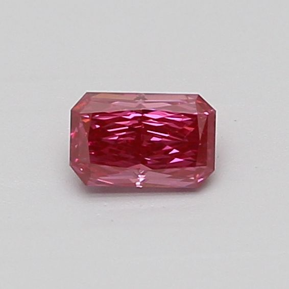 Lab-Grown Radiant Diamond - 0.34 Carats, Fancy Vivid Pink Color, VS1 Clarity - Certified by IGI - Report Number: LG635474273