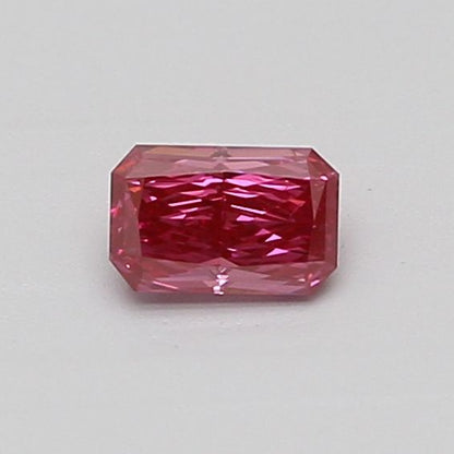 Lab-Grown Radiant Diamond - 0.34 Carats, Fancy Vivid Pink Color, VS1 Clarity - Certified by IGI - Report Number: LG635474273