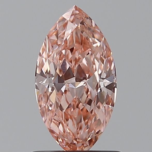 Lab-Grown Marquise Diamond - 1.01 Carats, Fancy Vivid Pink Color, VS1 Clarity - Certified by IGI - Report Number: LG638446774