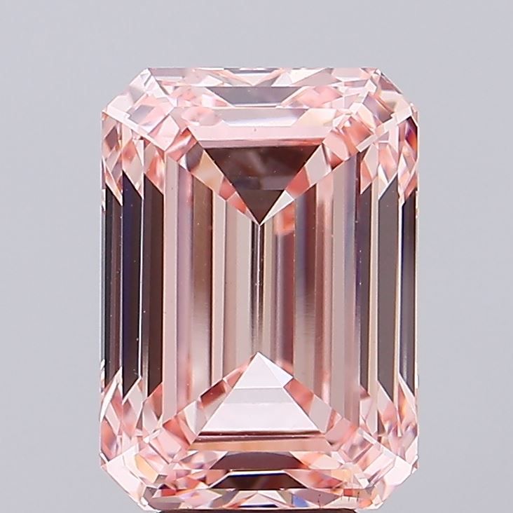 Lab-Grown Emerald Diamond - 7.5 Carats, Fancy Intense Pink Color, VS1 Clarity - Certified by IGI - Report Number: LG681572962