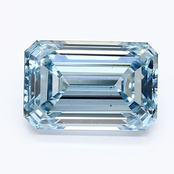 Lab-Grown Emerald Diamond - 1.11 Carats, Fancy Intense Blue Color, VS2 Clarity - Certified by IGI - Report Number: LG624427959